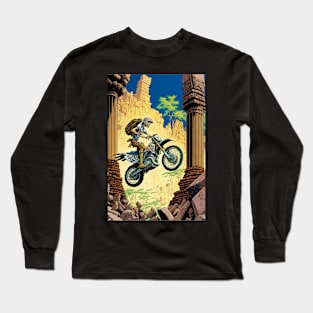 Dirt Bike Anime Style Long Sleeve T-Shirt